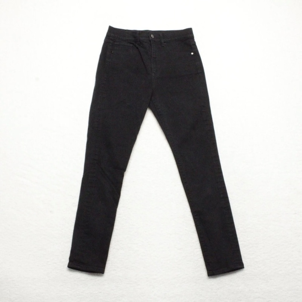 Express Womens Size 6 Black High Rise Skinny Dark Wash Cotton Blend Stretch Jean